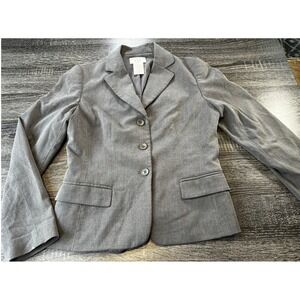 Covington Gray Blazer Jacket Womens Size 4 Stretch Business Career Office